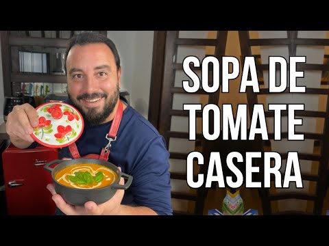 Cómo hacer sopa de tomate casera.